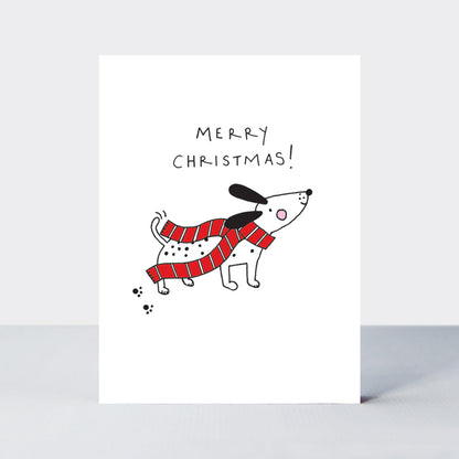Mini Christmas Card Box - Contemporary Red &amp; White Festive Designs - Set of 20