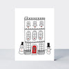Mini Christmas Card Box - Contemporary Red & White Festive Designs - Set of 20