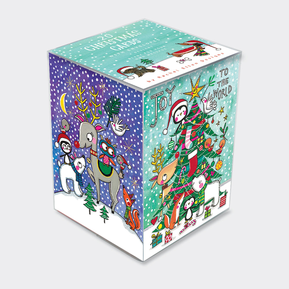 Rectangular Christmas Boxes - Christmas animals