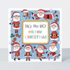 Christmas Card - Ho Ho Ho Merry Christmas - Santas
