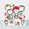 Christmas Card Side by Side - Let It Snow! Penguins
