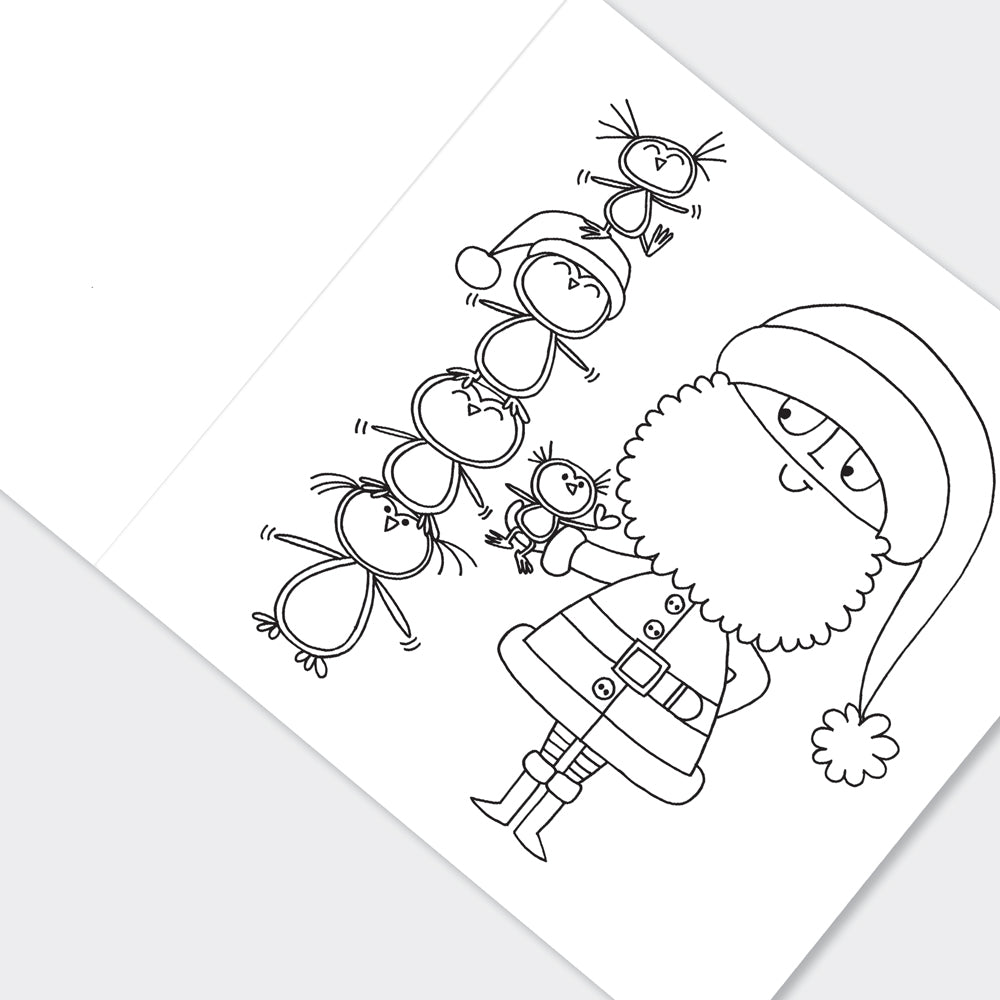 Christmas Colouring Book - Santa &amp; Snowman
