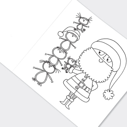 Christmas Colouring Book - Santa &amp; Snowman