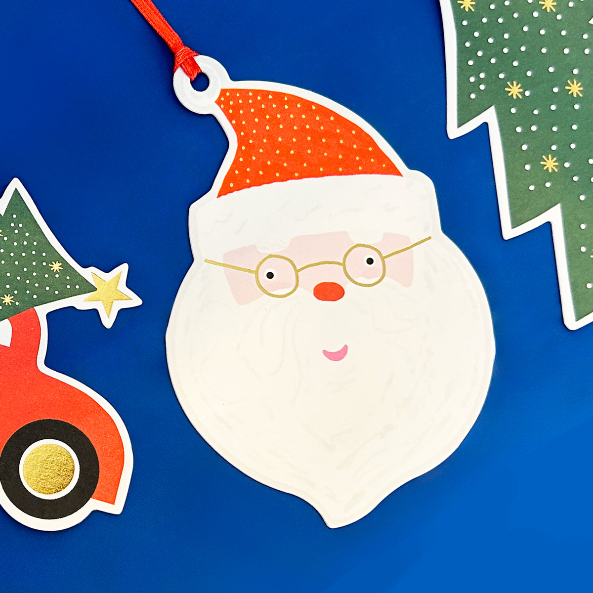 Pack of 4 Gift Tags - Santa