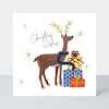 Yule Log Christmas Card - Christmas Wishes