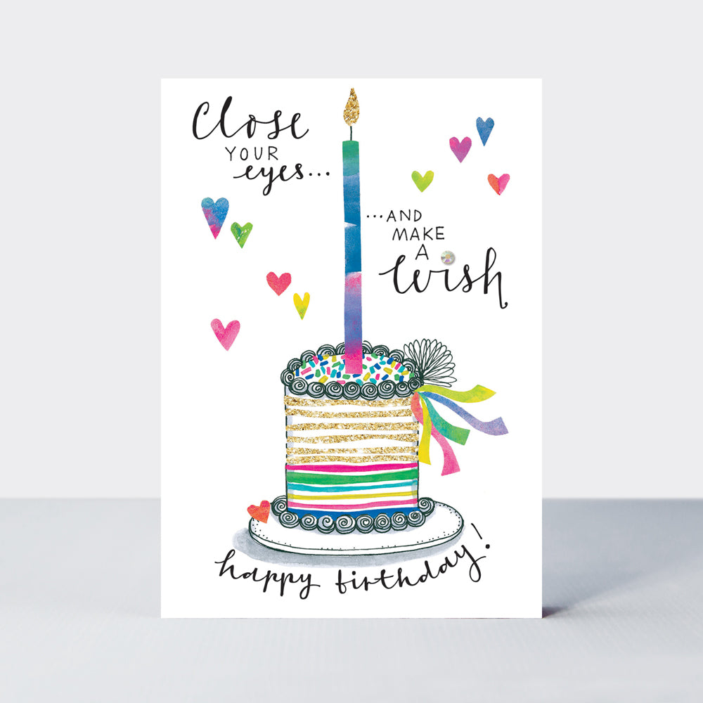 Zest - Close your eyes &amp; make a wish - Birthday Card