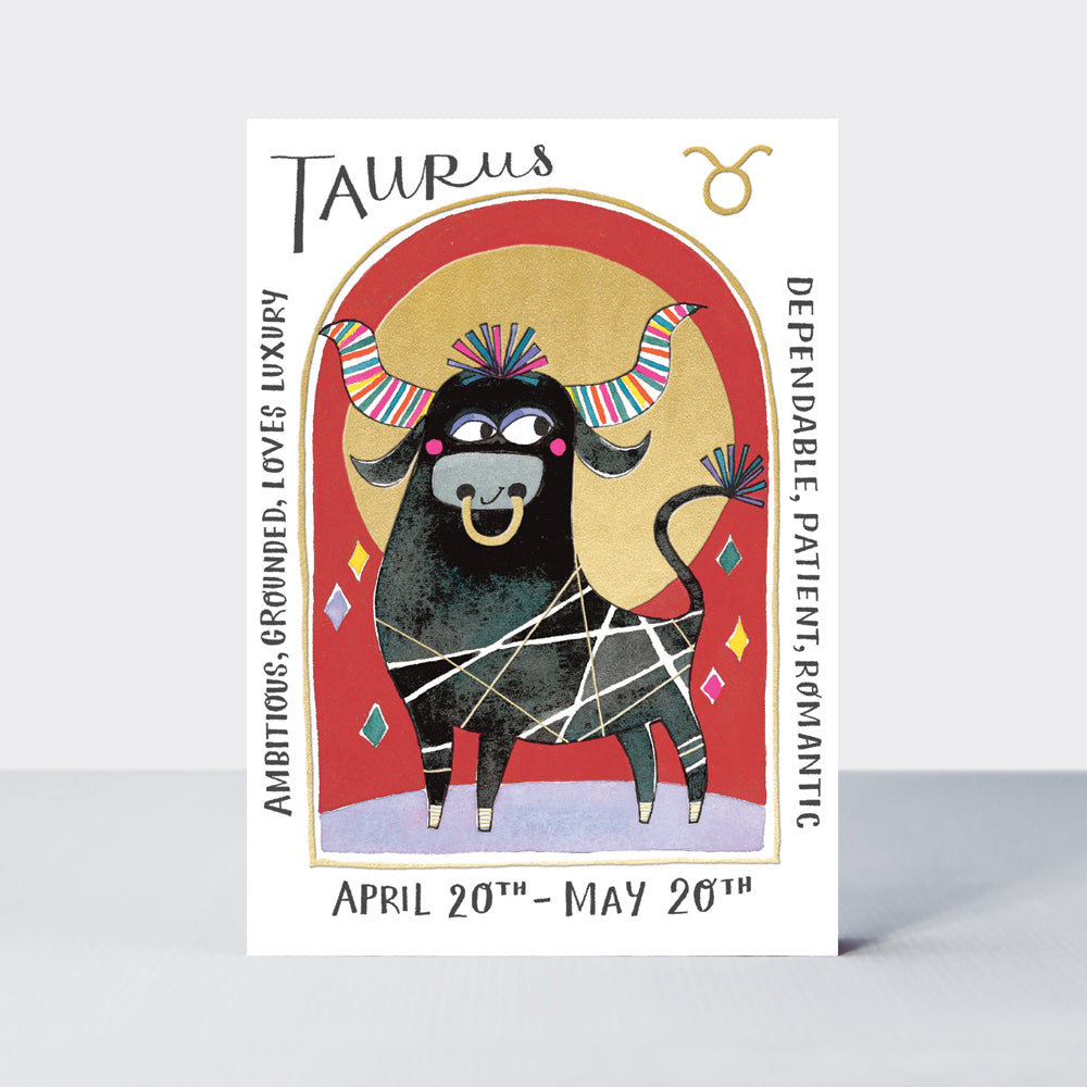 Taurus Birthday Card -  Zodiac (April 20 - May 20)