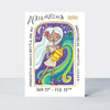 Aquarius Birthday Card - Zodiac (January 20 - February 18)