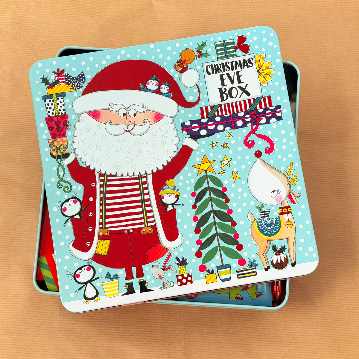 Christmas Eve Tin &amp; Treats Bundle - Dinosaur