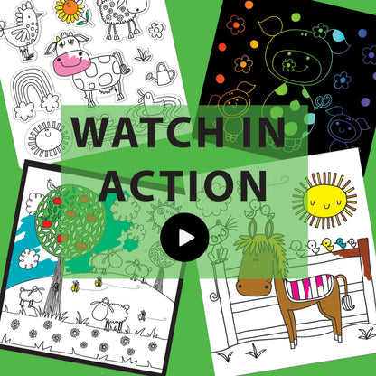 Activity Book with Scratch Art &amp; Stickers - On The Farm