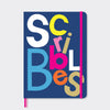 A5 Notebook - Scribbles Wordy | Colourful Design