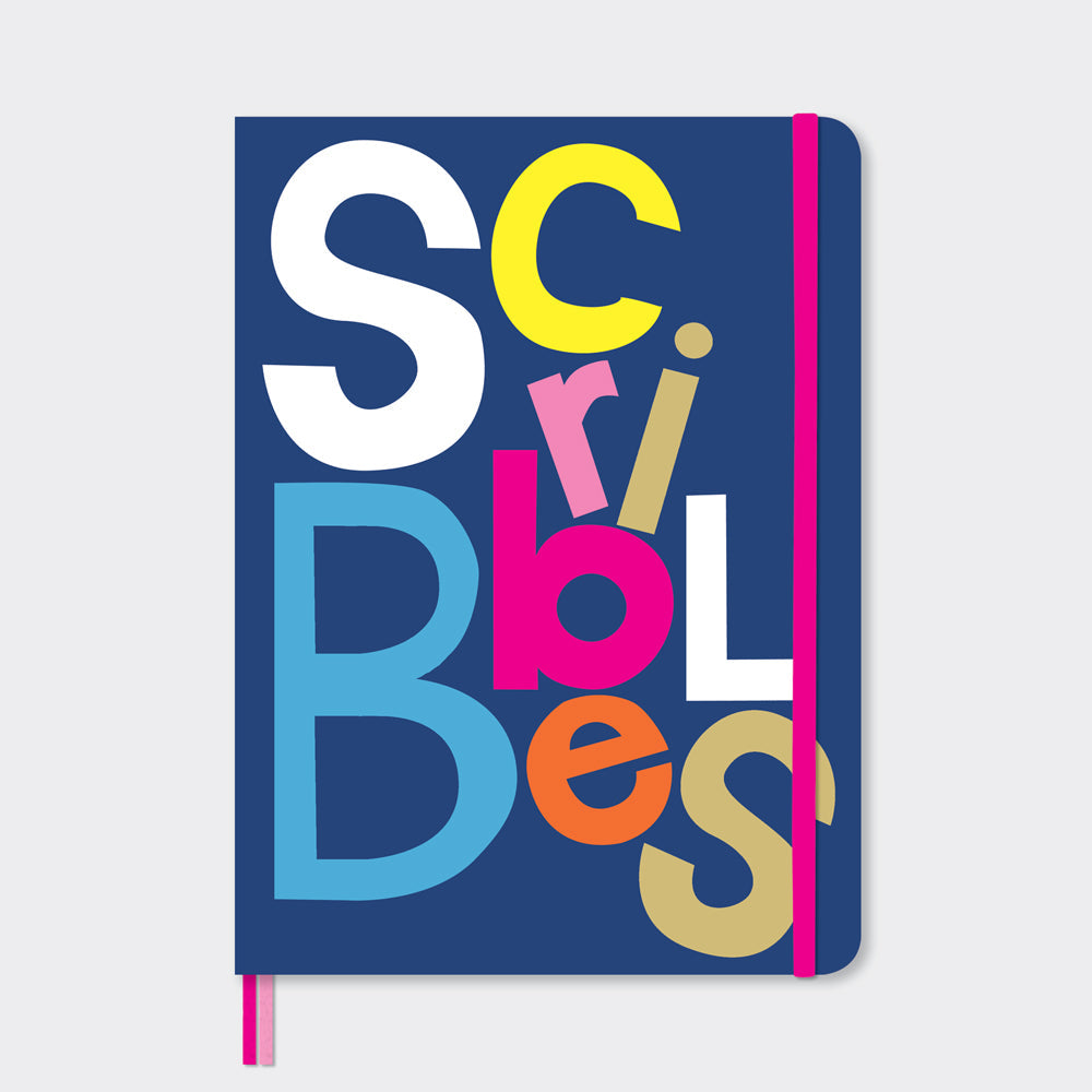 A5 Notebook - Scribbles Wordy | Colourful Design