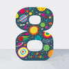 Cookie Cutters - Age 8 Space  - Birthday Card