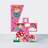 Cookie Cutters - Age 4 Fairies & Toadstool  - Birthday Card