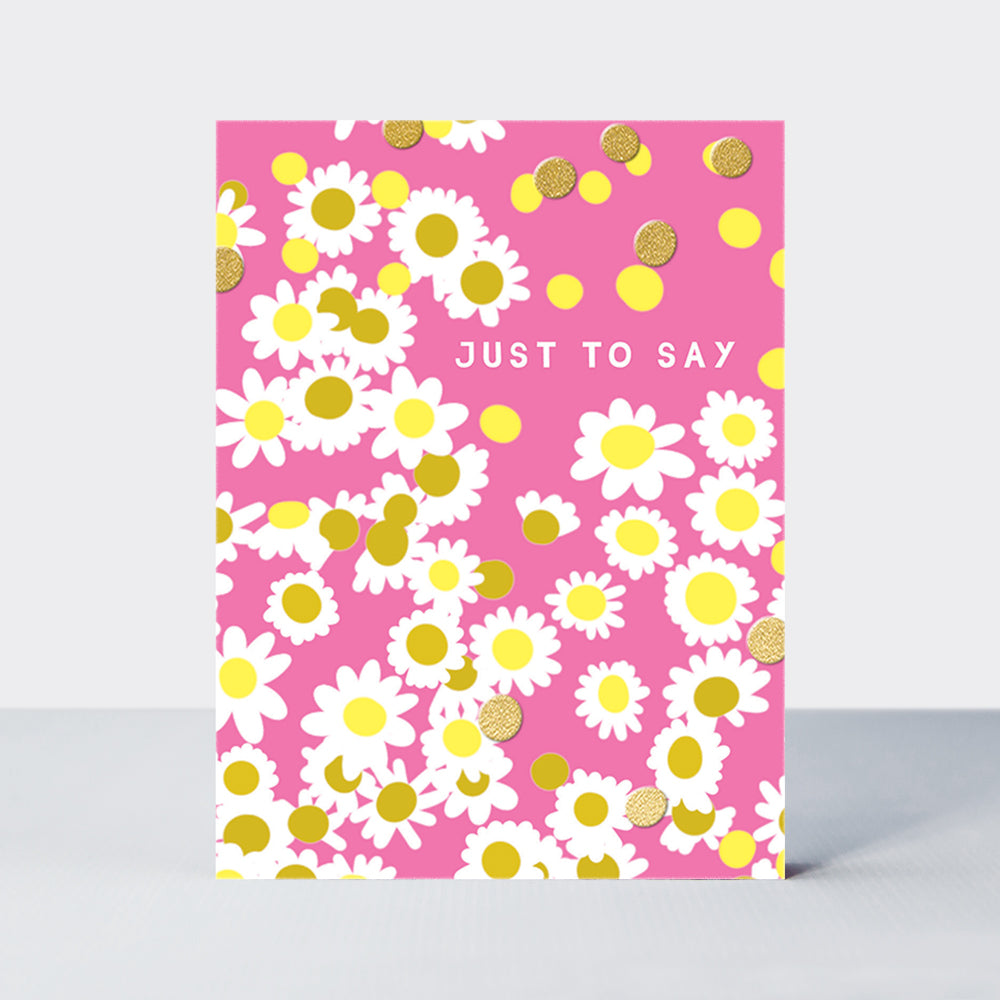 Foiled pack of notecards - Just to Say Daisies