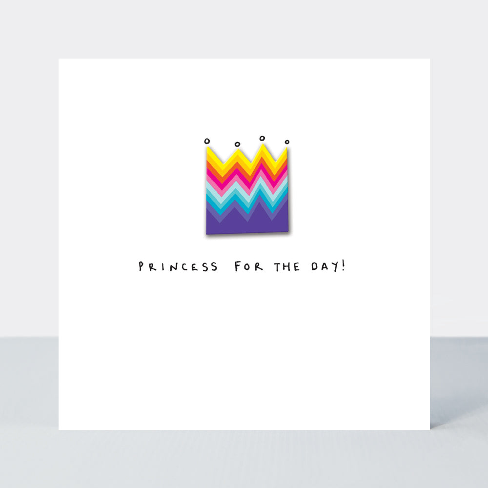 Lollipop - Princess For The Day Crown  - Birthday Card