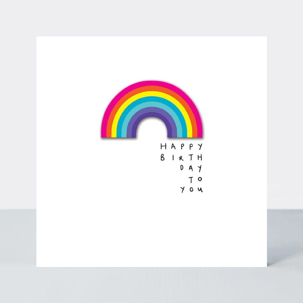 Lollipop - Happy Birthday To You Rainbow  - Birthday Card