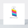 Lollipop - Make A Wish Cake Slice  - Birthday Card