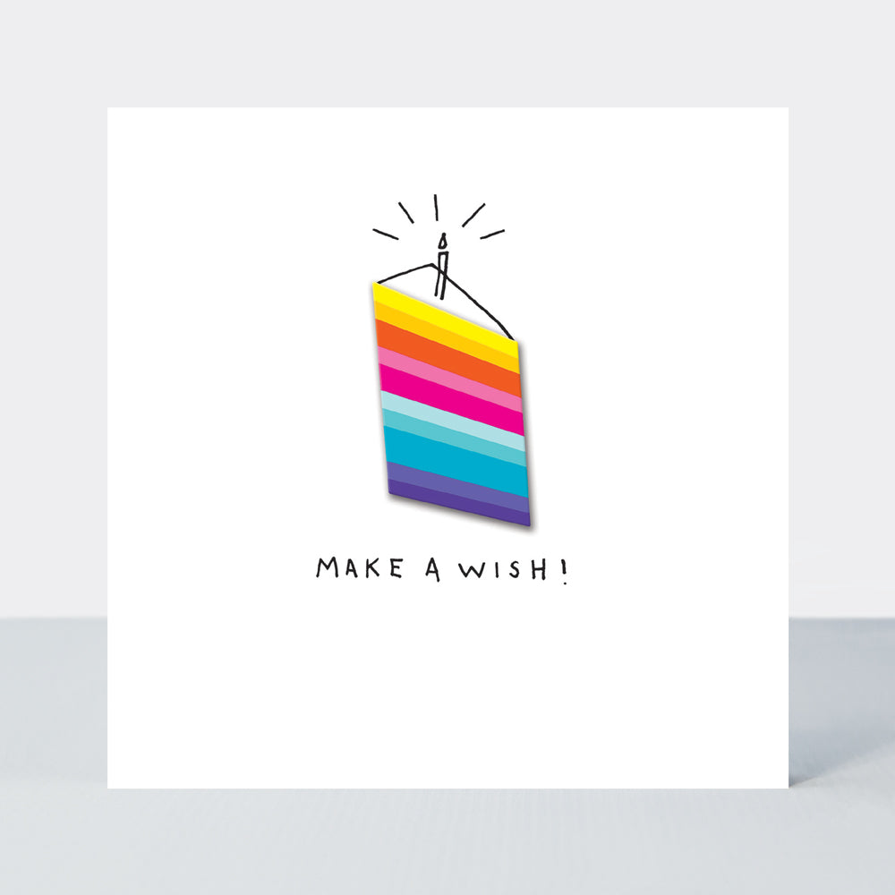Lollipop - Make A Wish Cake Slice  - Birthday Card