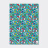 Gift Wrap Sheet  - Dinosaurs on teal